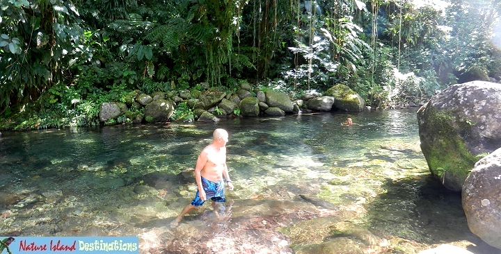 BananaLama cottage river bathing