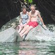 relaxing at the river
