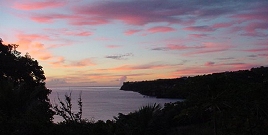 West coast sunset, Macoucherie, Dominica